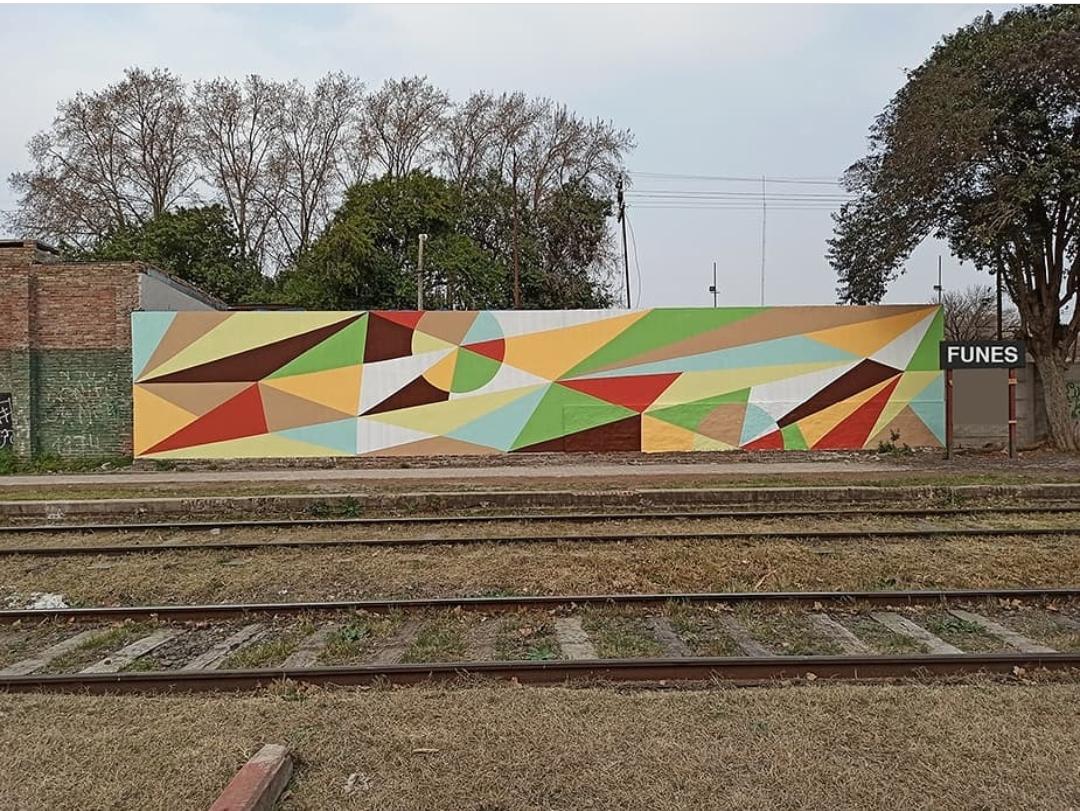 Arte, arte, arte: nuevo mural para la Estación de Funes